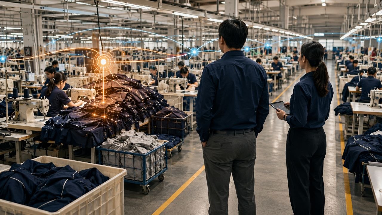 Garment Line Balancing: Why Bottlenecks Break Factory AI Before Robots Begin