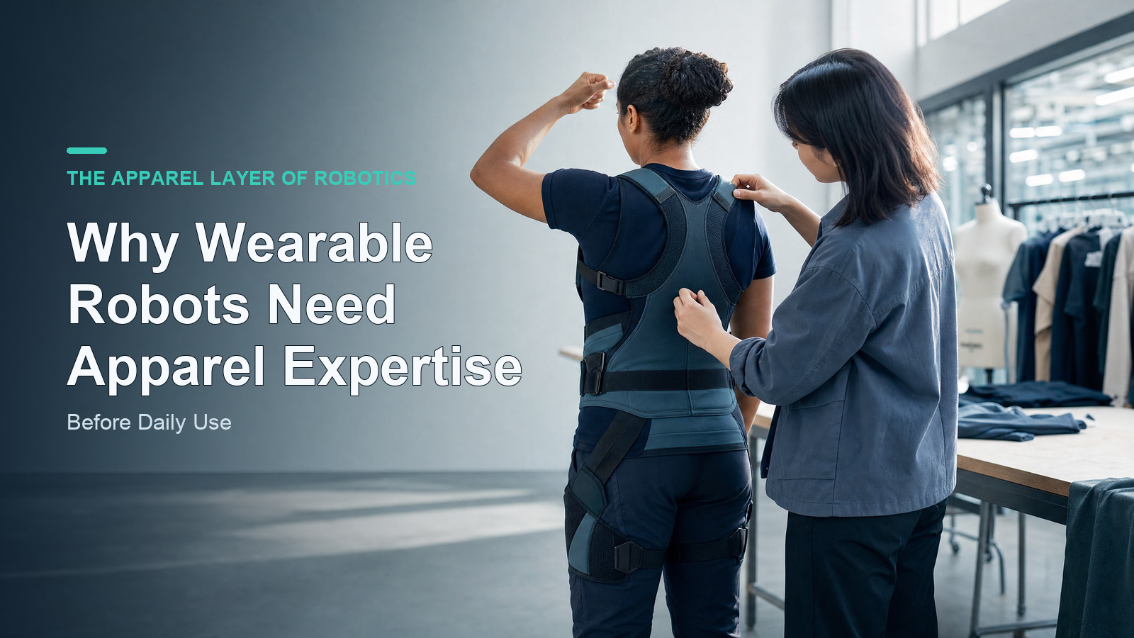 Why Wearable Robots Need Apparel Expertise Before Daily Use